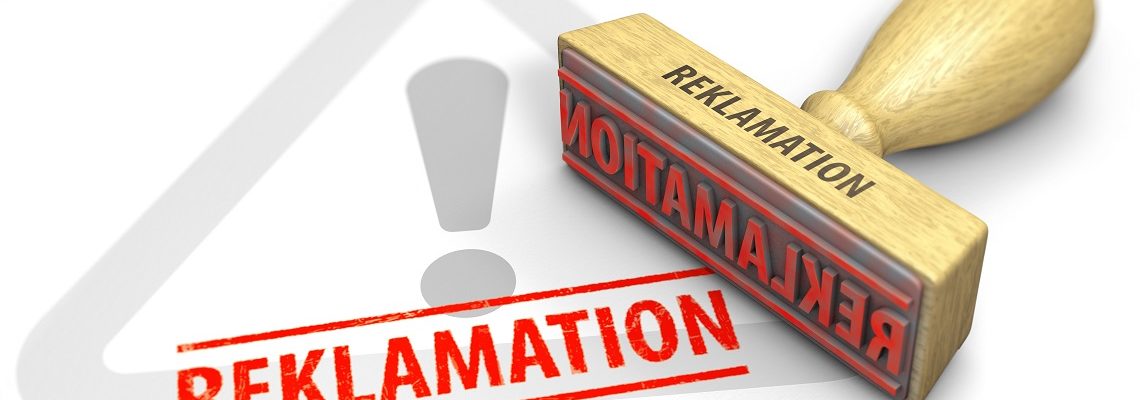 Stempel: Reklamation