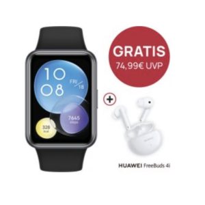 Huawei-Bundle: Watch Fit 2 + FreeBuds 4i für 149€ (statt 188€)