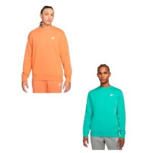 Nike Sweater Sportswear Club Crew BB (türkis oder orange9 für 27,99€ (statt 36€)
