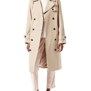 Tommy Hilfiger Damen Baumwollmischgewebe Trenchcoat ,Beige ( Amazon)