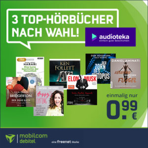Audioteka: 3 Monate für 0,99€ 👉 3 Hörbücher