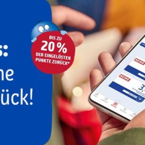 Rewe & Payback: 20 % online oder 10% offline der eingelösten Punkte zurückerhalten in Form von Coupon