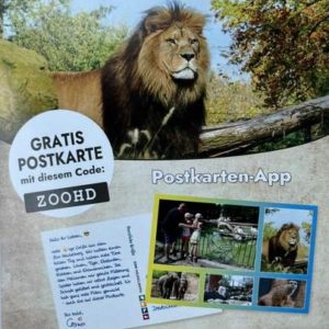 GRATIS individuelle (Urlaubs-)Postkarte mit Gutschein ZOOHD von Urlaubsgruss.com