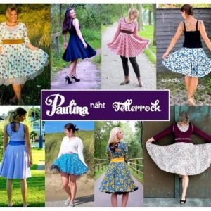 GRATIS Schnittmuster für schwingenden Tellerrock kostenlos downloaden bei Makerist
