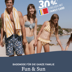 ⏰ Ernsting's Family: 30% auf Bademode & Badeaccessoires - Damen, Herren & Kinder