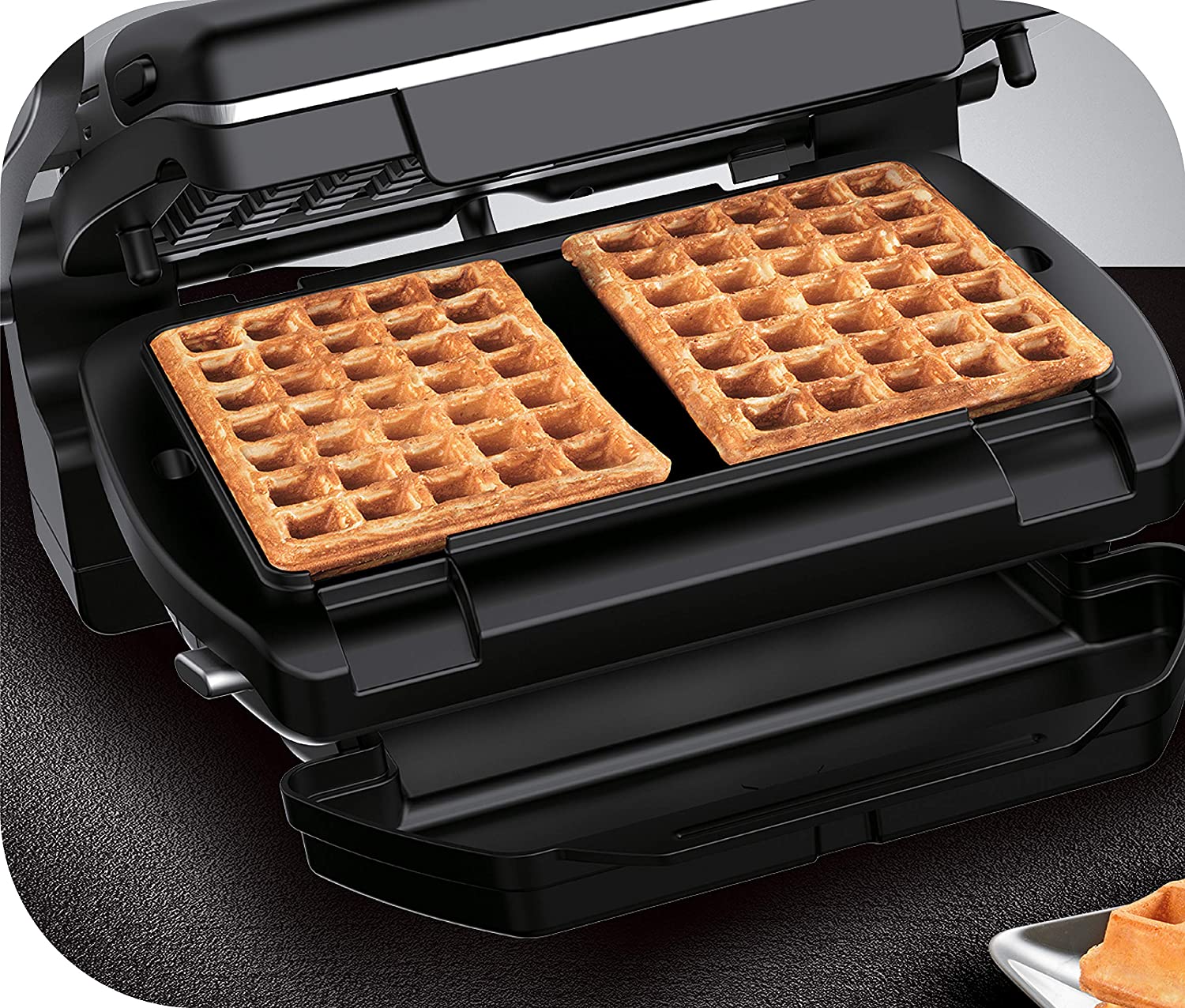 🧇 Tefal XA7238 Optigrill Zubehör Waffelplatten inkl Schöpfkelle gerade für  46,49€ (statt 63€)