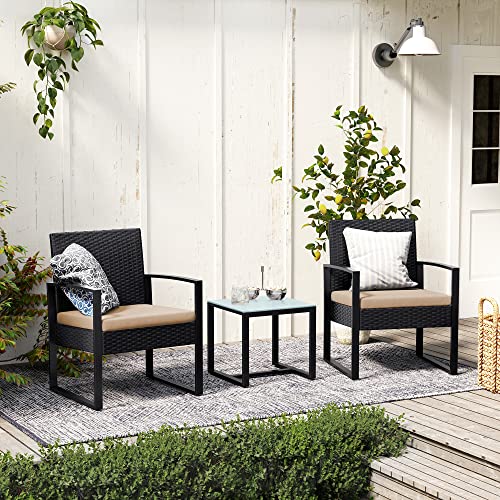 Thumbnail 🏡 3-teiliges Gartenmöbel-Set aus Polyrattan für 79,99€ (statt 99€)