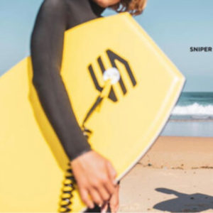Bodyboard SNIPER The Score in weiß/blau oder gelb/orange (Decathlon)