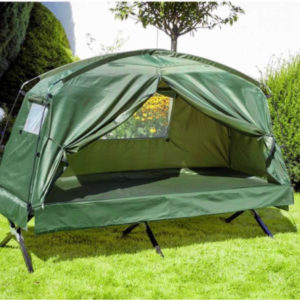 Feldbett mit Zelt 194 x 80 x 120 cm  (Toom Baumarkt)