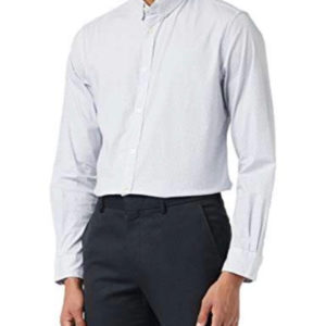 TOM TAILOR Herren Gemustertes Stretch Hemd Weiß ( Amazon Prime )