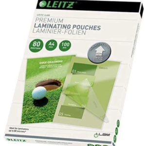 Leitz PREMIUM Heißlaminierfolien A4 ,100er Pack ( Amazon Prime)