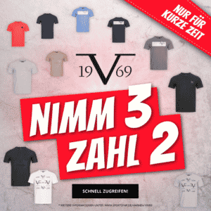 👕 Nimm 3 Zahl 2 im 19V69 Versace Sale, z.B. Shirts & Pullis