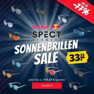 😎 Red Bull SPECT Sonnenbrillen-Sale: verschiedene Modelle für je 33,33€ zzgl. Versand