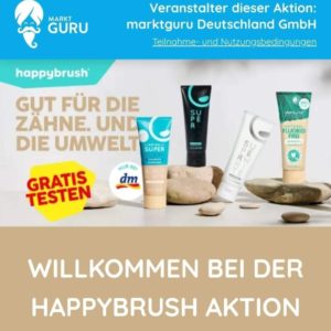 ⏰läuft aus | HappyBrush Zahnpasta gratis testen (DM)