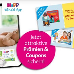 Hipp Windel App - Prämien kosten nur die Hälfte