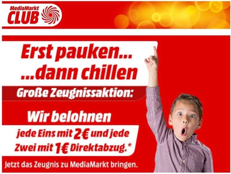 2€ für Eins + 1€ für Zwei bei ZeugnisAktion am 29./30.07.22 in den Mediamärkten und Saturn in