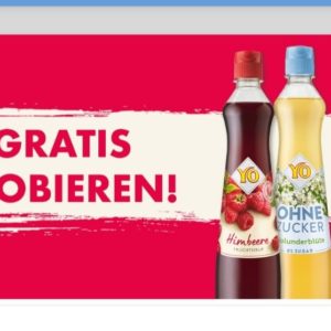 Yo Fruchtsirup gratis testen (über Coupies, scondoo oder Couponplatz)