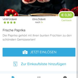 Marktguru: 30 Cent Cashback auf Paprika