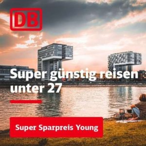 Für nur 12,90€ Bahn-Reisen im ICE, IC/EC, etc. für alle unter 27 Jahren: Der (Super) Sparpreis Young
