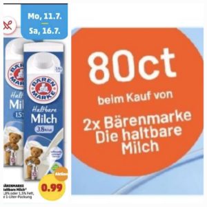 2 Bärenmarke Haltbare Milch für umgerechnet 1,13 Euro - ab Montag bei Penny Dank Smhaggle