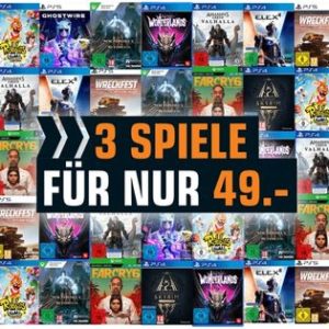 🔥 3 Games für 49€ – PlayStation (PS5 / PS4), Switch, Xbox &amp; PC