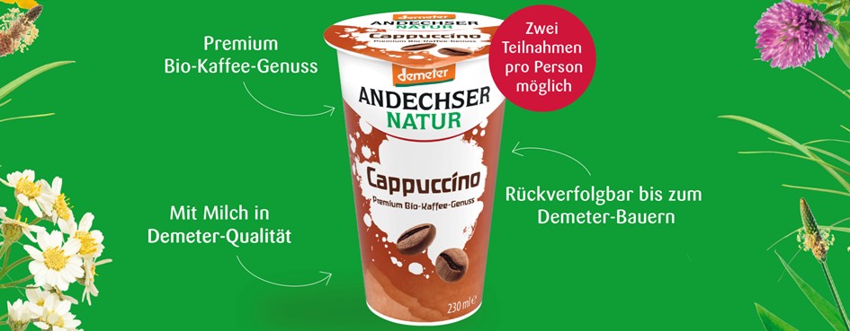 2x Andechser Natur Demeter Cappuccino kaufen - 1x Geld zurück