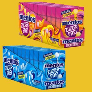 Mentos Kaubonbons Peppermint zuckerfrei 10 x 45g für 12,59€ (statt 14,90€)