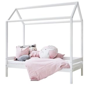 Hoppekids Hausbett Ida Marie 70 x 160 cm weiß für 99,99€ (statt 309€)