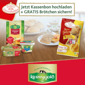 Ein Kerrygold Produkt deiner Wahl kaufen, Coppenrath & Wiese "unsere Goldstücke" gratis dazu bekommen
