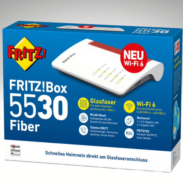für AVM Glasfaseranschluss Fiber Fritz!Box 5530 (statt 159€ für 174€)