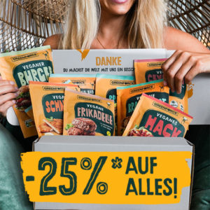 🌱 GREENFORCE: 25% Rabatt auf vegane Fleischalternativen (MBW 15€)