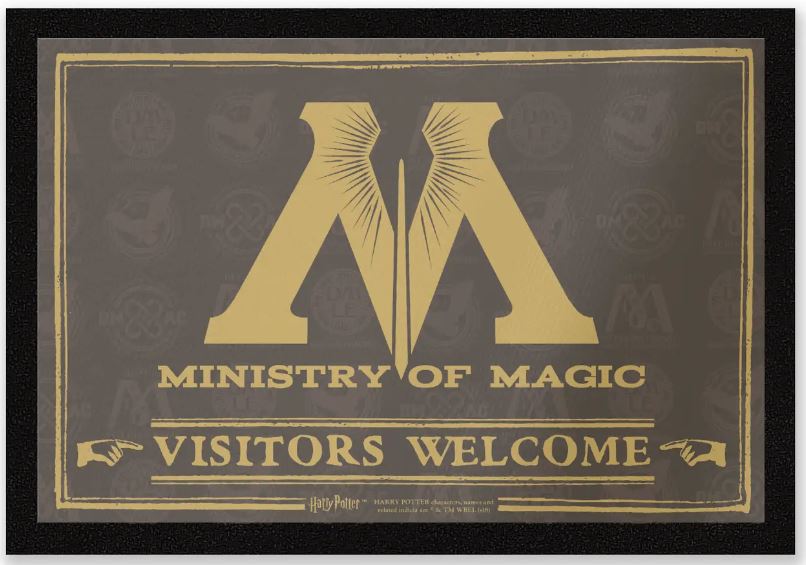 Fussmatty Harry Potter Ministry of Magic Visitors Welcome