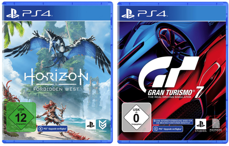 Horizon Forbidden West und Gran Turismo 7 für die PS4