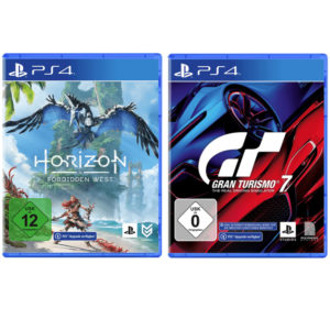 Horizon Forbidden West & Gran Turismo 7 [PS4] für je 24,99€ (statt 40€ / 37€) - Free PS5 Upgrade bei Horizon