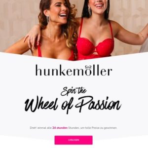 👙Hunkemöller App: Passion-Glücksrad drehen &amp; gewinnen