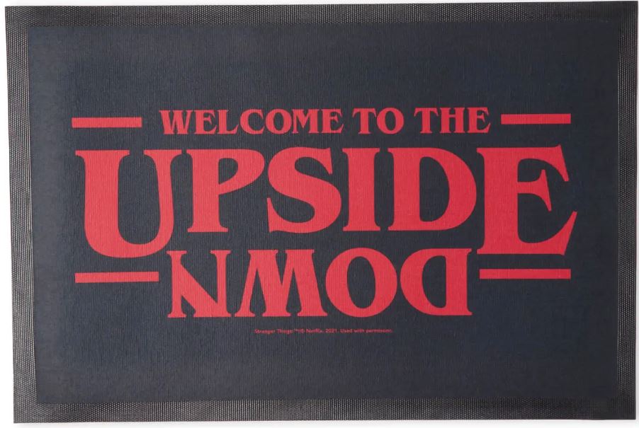 Stranger Things Welcome To The Upside Down Fussmatte