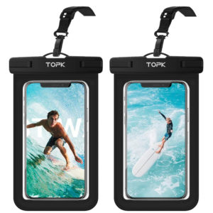 Im Doppelpack 💦 Wasserdichte Smartphone Hülle von TOPK für 4,50€ (statt 9€)