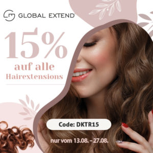 💇🏼‍♀️ GlobalExtend: 15% auf Echthaar-Extensions