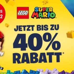 Schnell zugreifen - 24 Stunden Rabatt bei Smythtoys bis zu 40% auf Lego Super Mario Sets