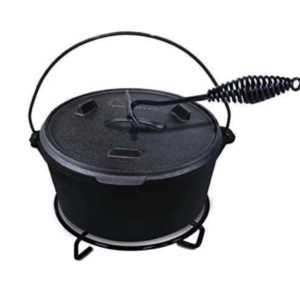 ACTIVA BBQ Dutch Oven Topf ca. 6 Liter Ø 31 cm aus schwarzem Gusseisen  (Amazon Prime)