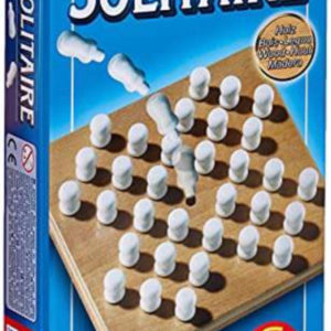 Schmidt Spiele - Solitaire, für 1 Spieler. Spielmaterial aus Holz, in der Metalldose (Amazon Prime)