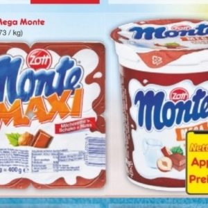 Zott Monte Maxi für 89 Cent mit der netto App und marktguru