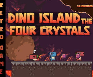 GRATIS Spiel „Dino Island - The Four Crystals“ kostenlos downloaden bei itch.io