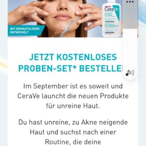 Gratis Proben CeraVe gegen unreine Haut