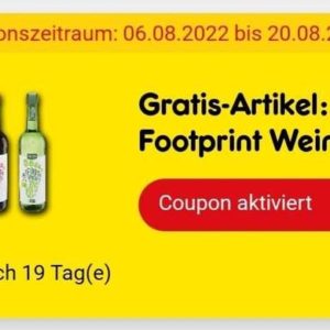 GRATIS Flasche BioBio Footprint Wein 0,75L bei Netto MD *bis 20.08.22*