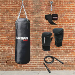 🥊 Urban Fight Boxsack Komplett-Set für 59,99€ (statt 78€) - mit Boxhandschuhe, Bandage, Springseil