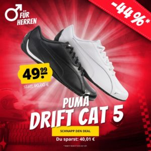 PUMA Drift Cat 5 Sneaker für 53,54€ (statt 67€)