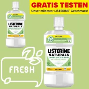 🌿 GRATIS testen: Listerine Naturals Mundspülung
