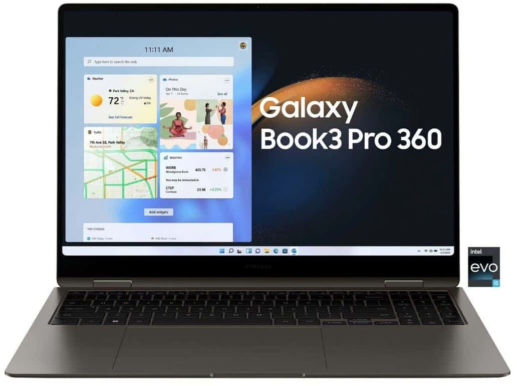 Convertible Samsung Galaxy Book3 Pro