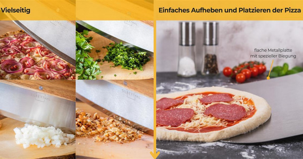 Pizzaschaufel & Wiegemesser